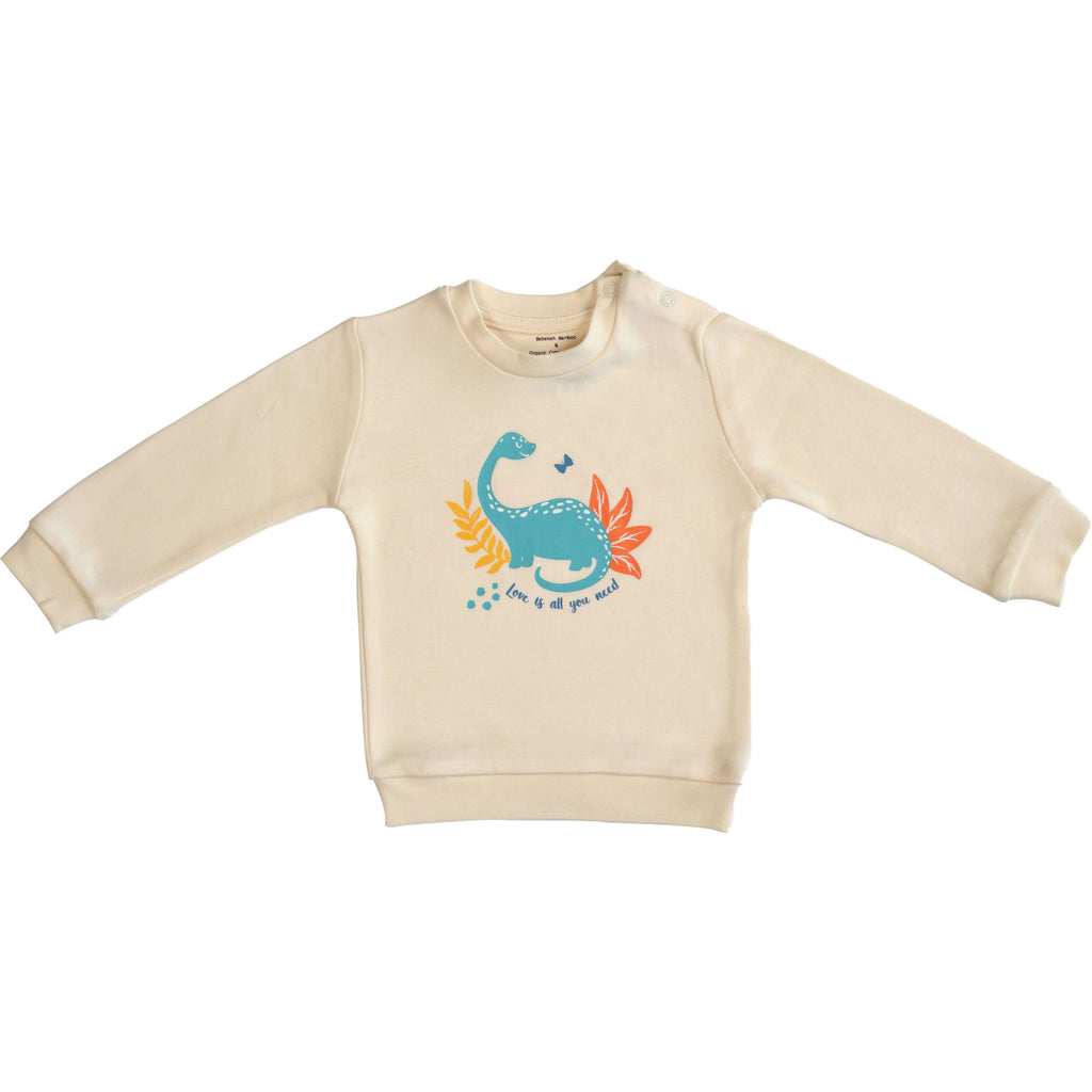 Baby Dino Organic Sweatshirt Bebekish
