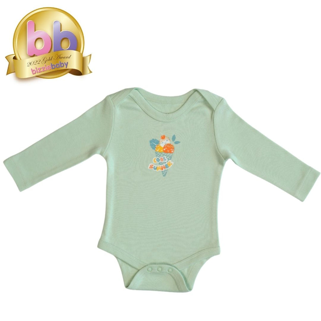 Bamboo Baby Long Sleeve Bodysuit with Bizzie Baby Award