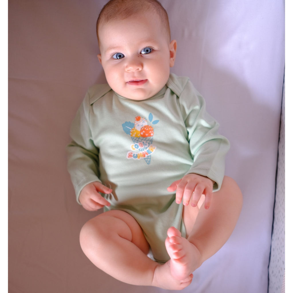 Baby Long Sleeve Bodysuit with baby