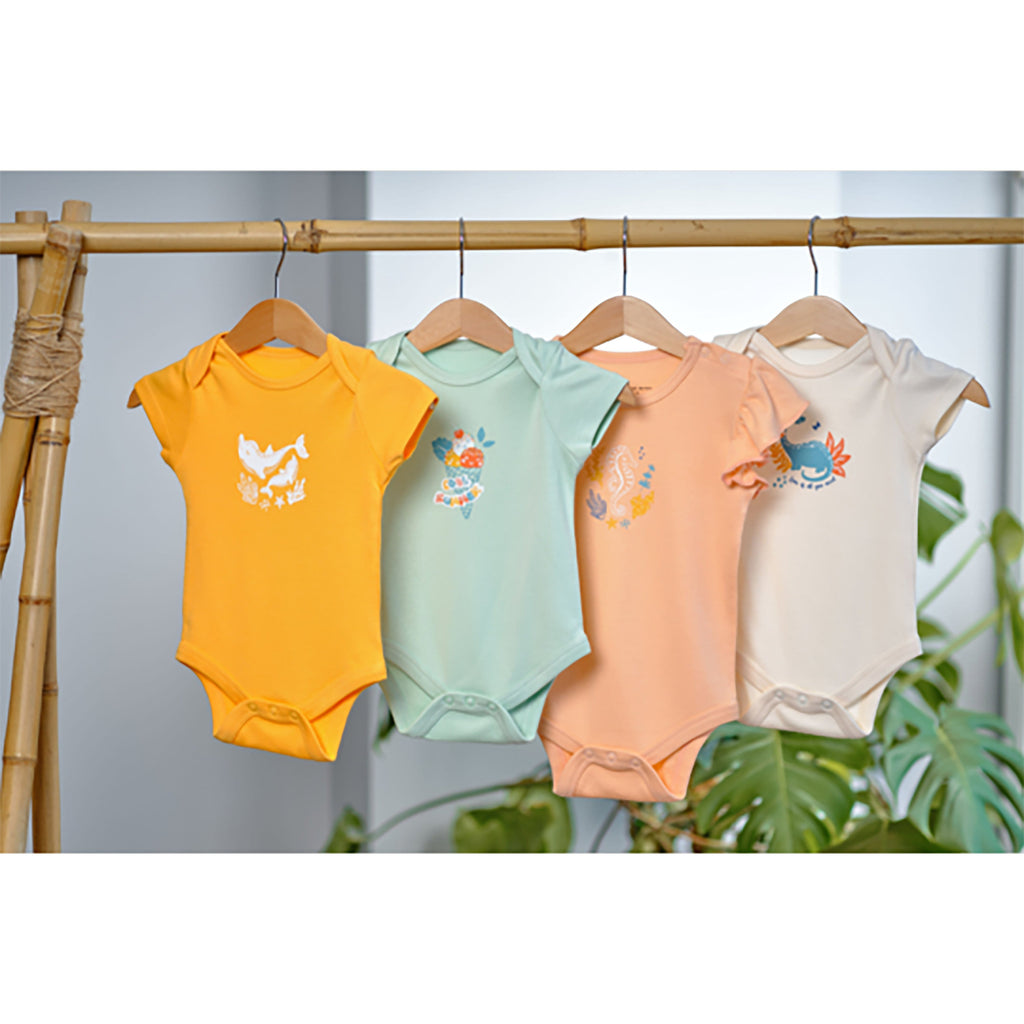 Eco friendly Short Sleeve Bodysuit for babies