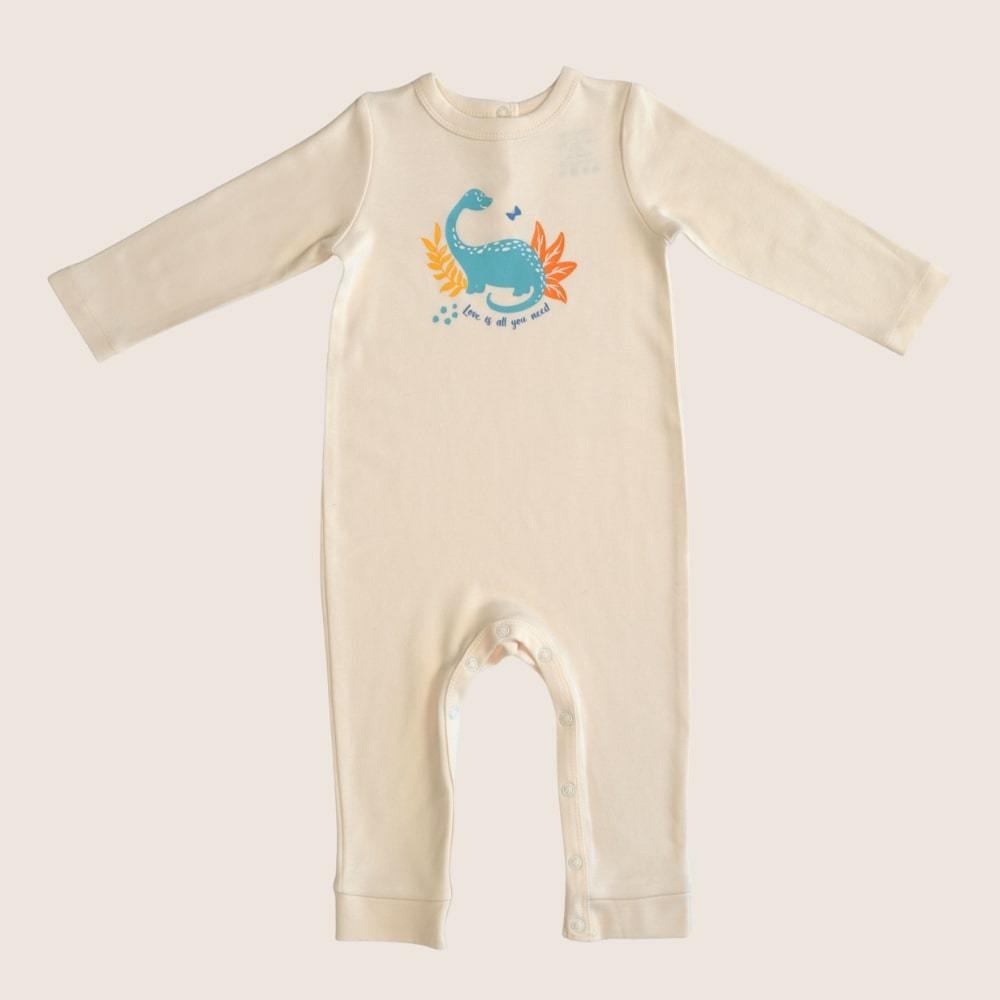 Organic Baby Sleepsuit Baby Dino 